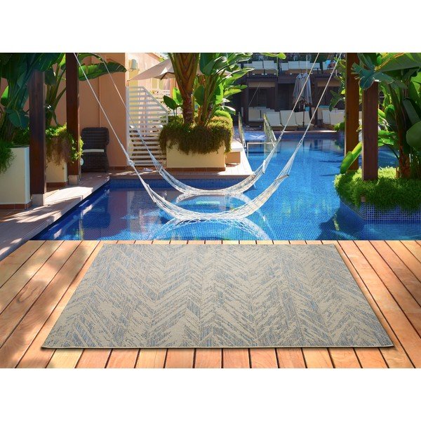 Tappeto da esterno beige-grigio , 155 x 230 cm Luana - Universal-image-1