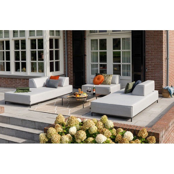 Pouf da giardino grigio Como - Exotan-image-1