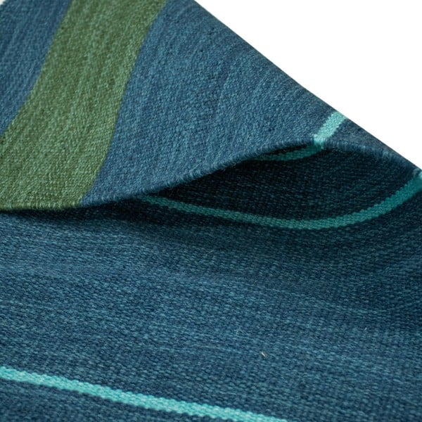 Tappeto da esterno bifacciale blu scuro in plastica riciclata , 160 x 230 cm Marlin - Green Decore-image-4