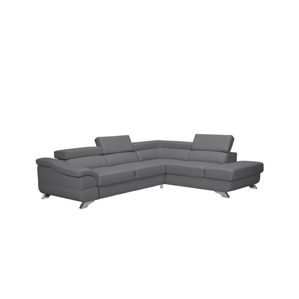 Šedá rozkládací pohovka s úložným prostorem Windsor & Co Sofas Gamma, pravá strana