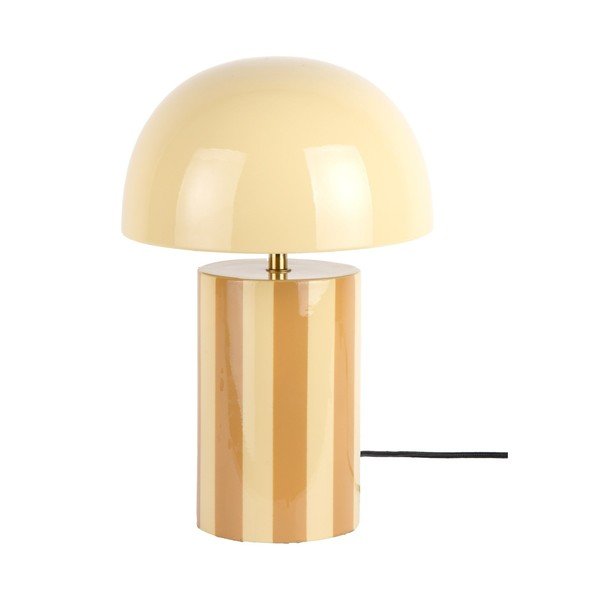 Lampada da tavolo gialla in metallo (altezza totale 34 cm) Rayado – Leitmotiv