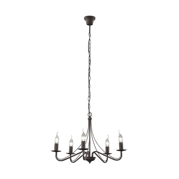 Lampadario color bronzo in metallo ø 55 cm Country – Reality