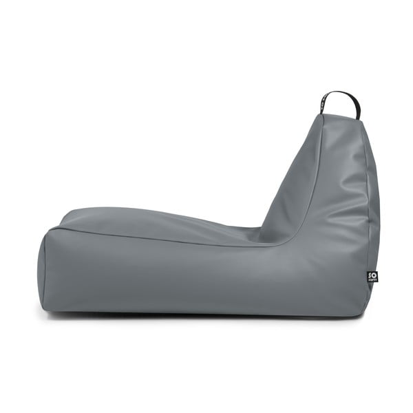 Puof a sacco arancione con rivestimento in finta pelle Chill XXL – So Soft?-image-2