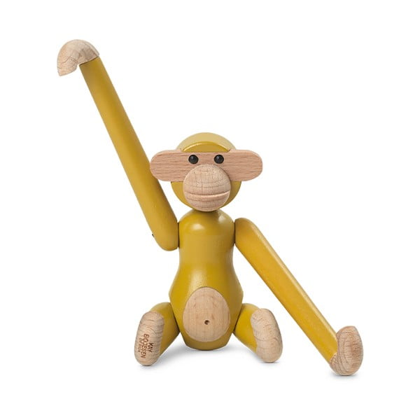 Statua in legno altezza 9,5 cm Monkey Mini - Kay Bojesen Denmark-image-4