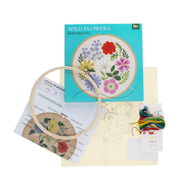 Kit di ricamo Wild Flowers - Rex London