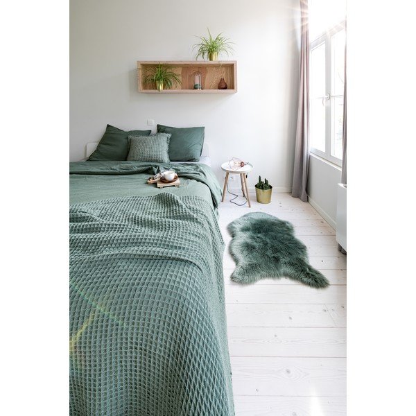 Copriletto leggero in cotone marrone, 250 x 260 cm - Tiseco Home Studio-image-4