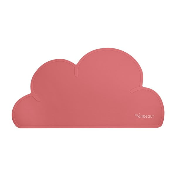 Tovaglietta in silicone rosa scuro Cloud, 49 x 27 cm - Kindsgut