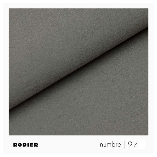 Poggiapiedi grigio rivestito in velluto Tuil – Rodier-image-3