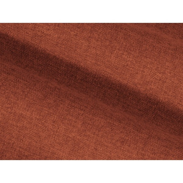 Divano con penisola color mattone Lisa - Micadoni Home-image-1