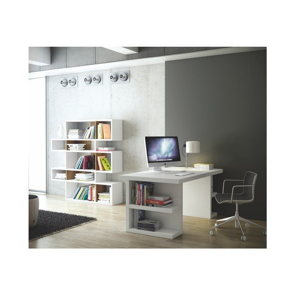 Tavolo da lavoro Multi bianco, lunghezza 180 cm - TemaHome-image-3