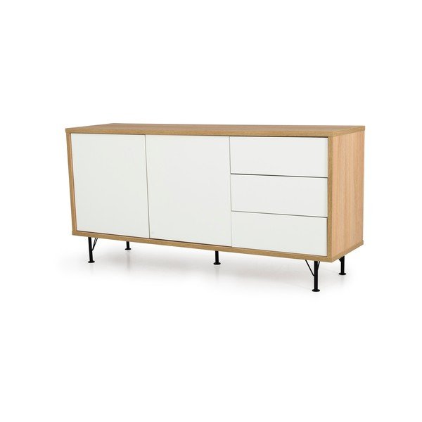 Cassettiera bianca, lunghezza 164 cm Flow - Tenzo-image-2