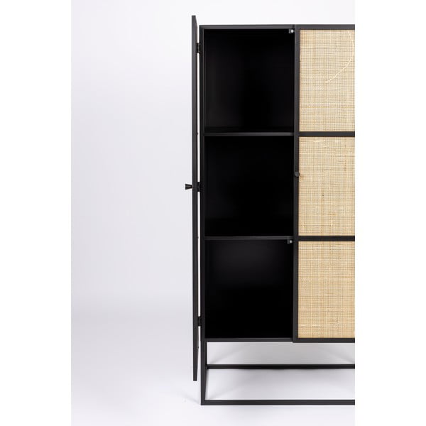Mobile in rattan nero 70x145 cm Guuji - White Label-image-1