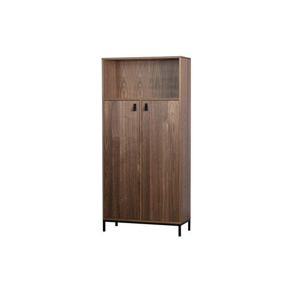 Libreria marrone in legno di noce Bookazine - vtwonen-image-2