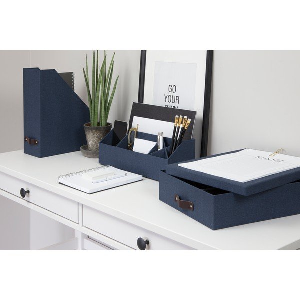 Organizzatore di documenti blu Estelle - Bigso Box of Sweden-image-3