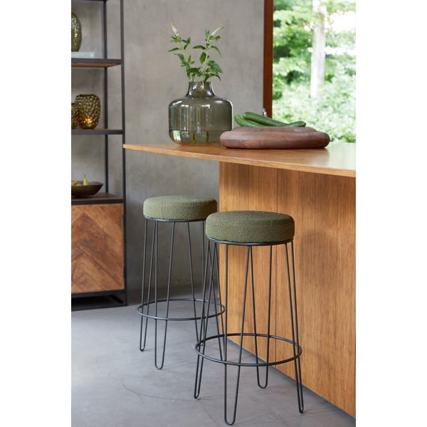 Sgabello da bar verde Alice - Light & Living-image-4