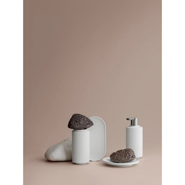 Portasapone bianco in calcestruzzo Creto - Blomus-image-2