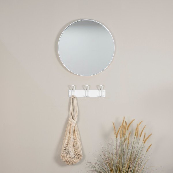 Appendiabiti da parete in metallo bianco Miles - Spinder Design-image-2