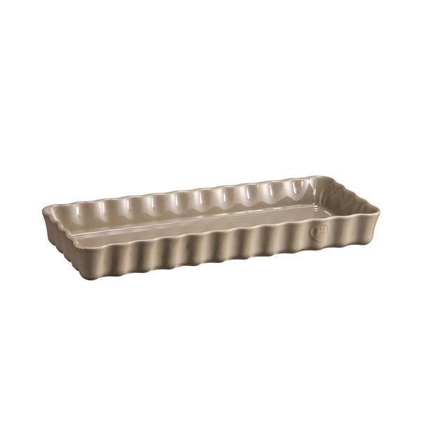 Tortiera rettangolare grigio finocchio , 15 x 36 cm - Emile Henry