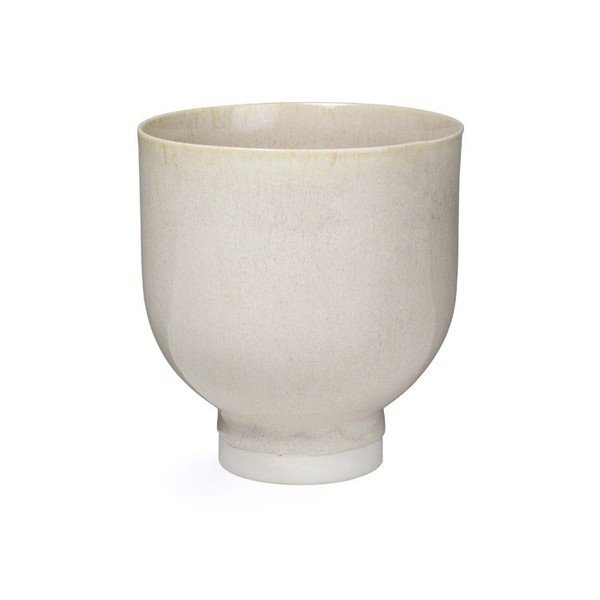 Vaso in porcellana bianca Unico, ⌀ 12 cm - Kähler Design