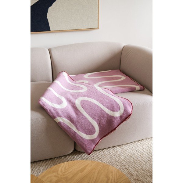 Coperta rosa 150x200 cm Swirl – noo.ma-image-2