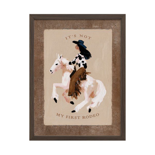 Dipinto stampato con cornice inclusa 30x40 cm Rodeo – Styler