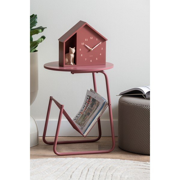 Tavolino rotondo in metallo ø 40 cm Riqueza Revista – Leitmotiv-image-1