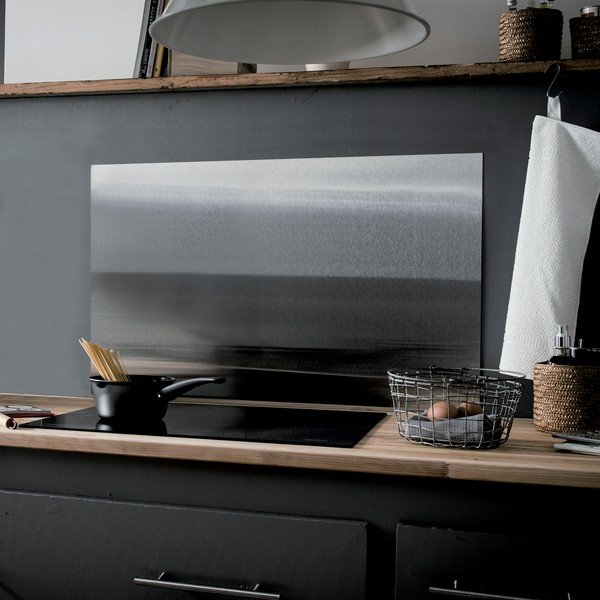Accessorio per piano cottura in acciaio inox 50x90 cm Splash – Compactor-image-1