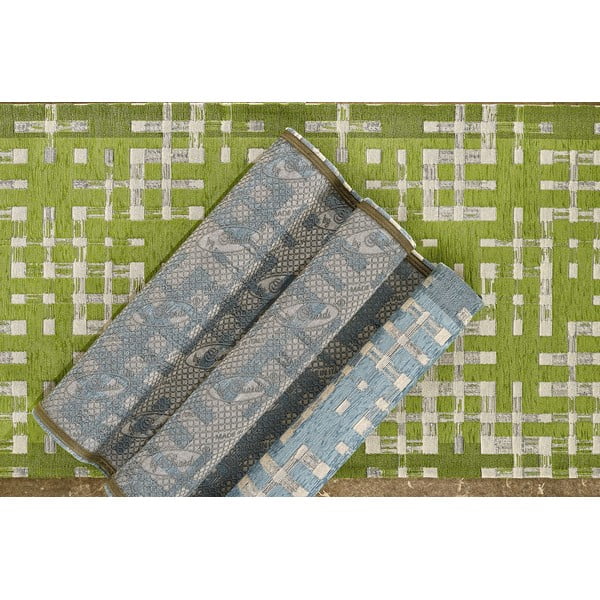 Runner lavabile marrone 55x240 cm Dama Fango - Floorita-image-2