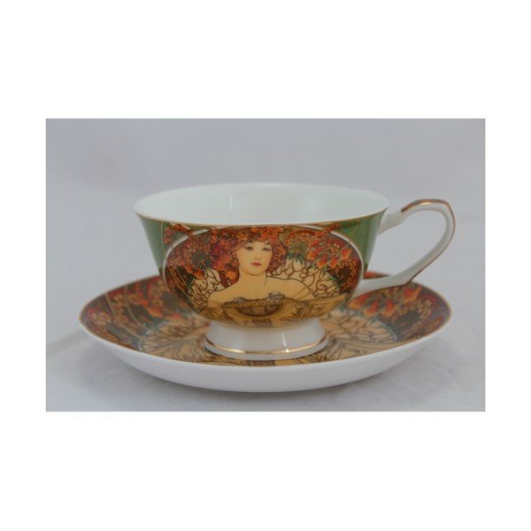 Alfons Mucha - sada 2 šálků s podšálky Snění-image-2