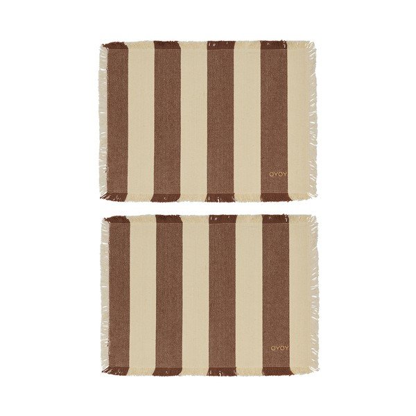 Tovagliette in set in cotone organico 2 pz 36x48 cm Toppu – OYOY Living Design