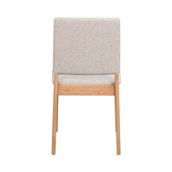 Sedia da pranzo color crema/di colore naturale in rovere massiccio Medford – Rowico-image-4