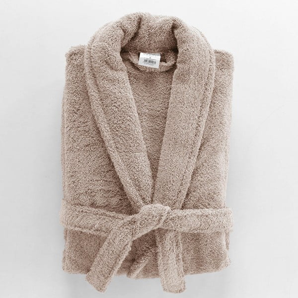 Accappatoio marrone chiaro in cotone M Tendresse – douceur d'intérieur