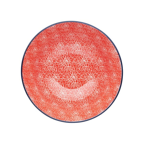 Ciotola in ceramica rossa , ø 16 cm Floral - Kitchen Craft-image-2