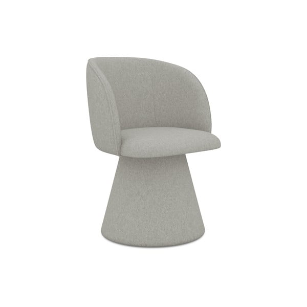 Sedia da pranzo grigio chiaro in imbottito Maia – Makamii