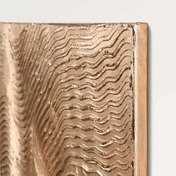 Quadro dipinto a mano 88x118 cm Metallic Brown - Malerifabrikken-image-3