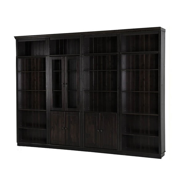 Libreria in legno di pino marrone 296x223 cm Anita - Støraa-image-2