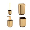 Set di accessori da bagno dorato in plastica Auron - Wenko