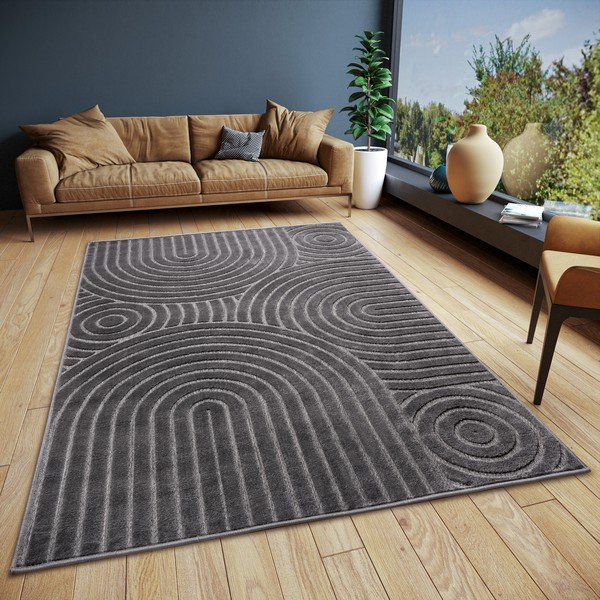 Tappeto antracite 57x90 cm Iconic Wave - Hanse Home-image-1