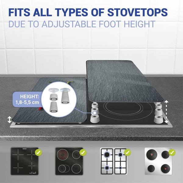 Set di 2 copri stufe in vetro, 52 x 30 cm Cayenne - Wenko-image-2