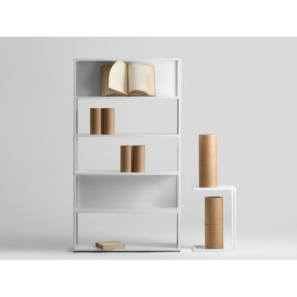 Libreria in metallo bianco forma personalizzata Hyller Side - CustomForm-image-1