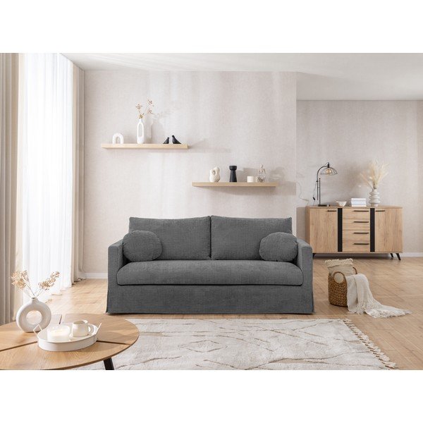 Divano grigio scuro 195 cm Paphos – Ropez-image-3