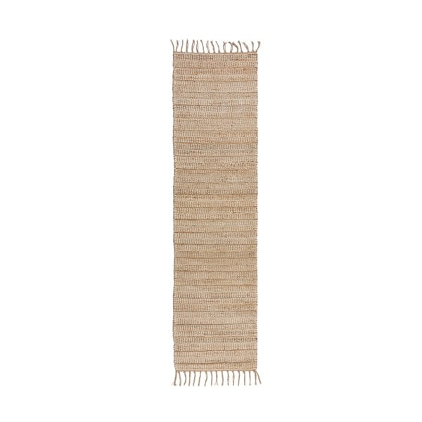 Tappeto in moquette di colore naturale 60x230 cm Levi - Flair Rugs
