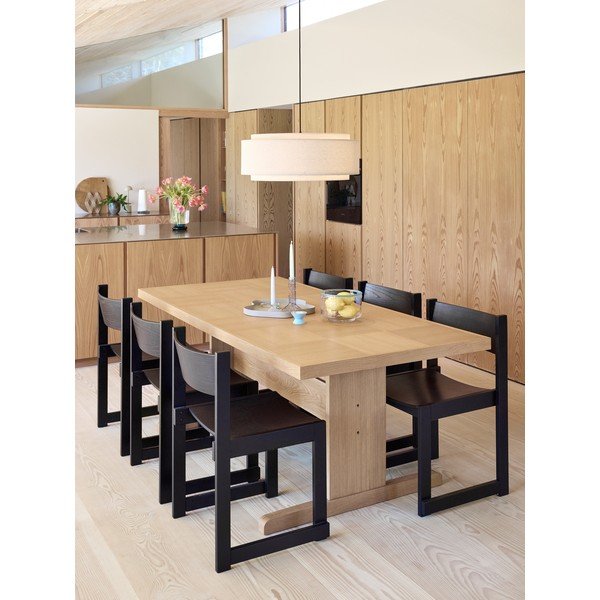 Lampadario color crema in tessuto ø60x23 cm Sable – Hübsch-image-4