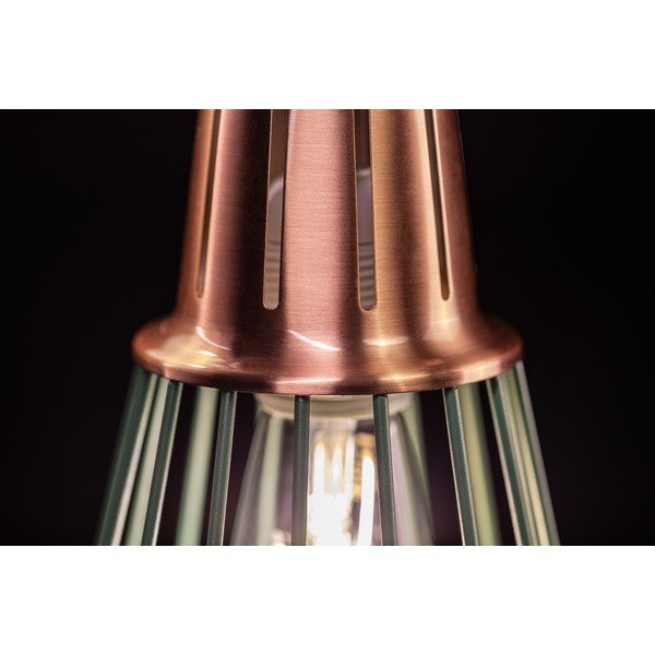 Lampadario verde con paralume in metallo ø 18 cm Kaliope - GTV-image-4