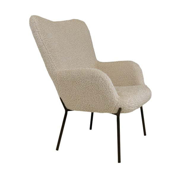 Poltrona beige con rivestimento in pelliccia sintetica Glasgow – Bonami Essentials-image-3