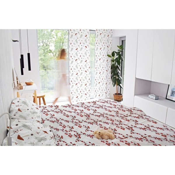 Tenda bianca in raso di cotone 110x250 cm Toadstools – Butter Kings-image-1