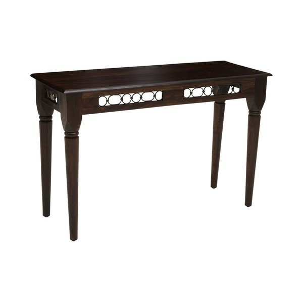 Tavolo consolle colore naturale scuro in palissandro massiccio 45x120 cm Srina – Premier Housewares