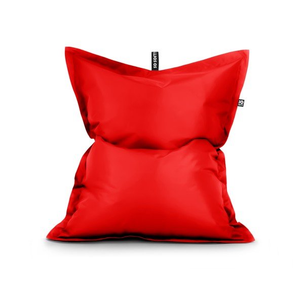 Puof a sacco rosso con rivestimento in finta pelle Pad XL – So Soft?