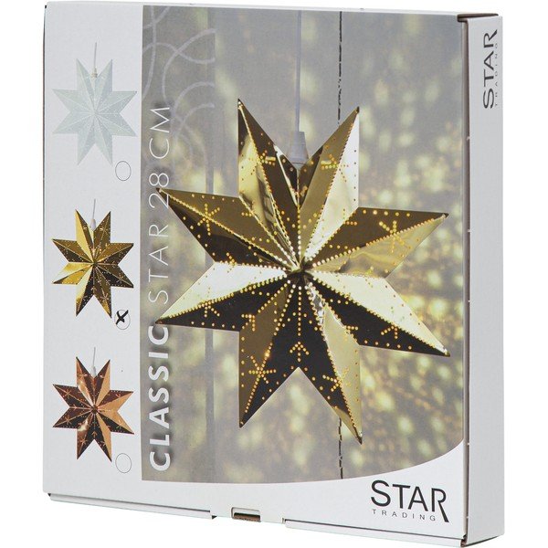 Decorazione luminosa natalizia di colore oro Classic - Star Trading-image-4