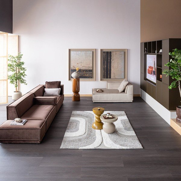 Tavolino rotondo in metallo ø 45 cm Bova – WOOOD-image-2